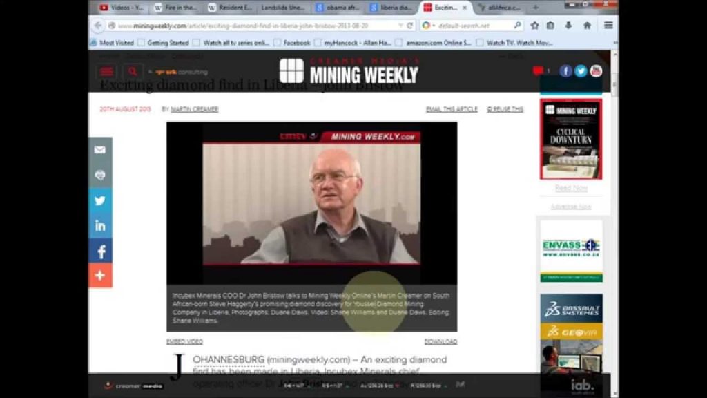 Huge Liberia DIAMOND Find Months Before EBOLA Outbreak