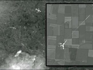 Is this the moment MH17 was shot down as it flew over Ukraine?