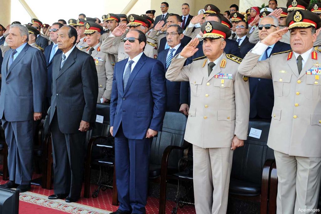Egyptian president says his regime is ready to protect Israel