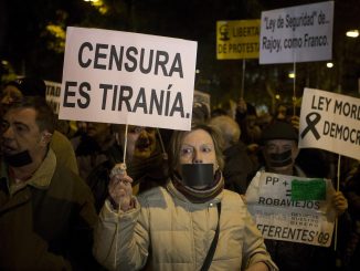 1,000s protest new security law in Spain