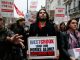 Russell Brand joins residents' protest against eviction