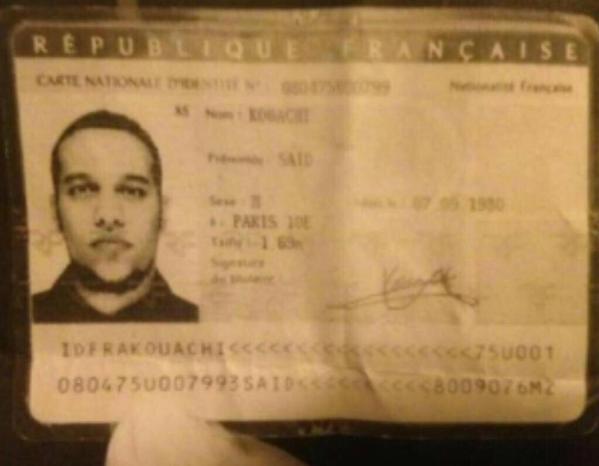 The Hebdo suspects 'identified after one leaves ID card in abandoned getaway car'