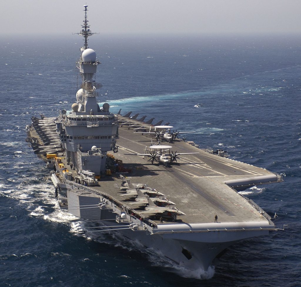 France sends Charles de Gaulle aircraft carrier to aid military operations in Iraq