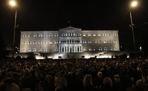 Greece: Anti-austerity protest in Athens