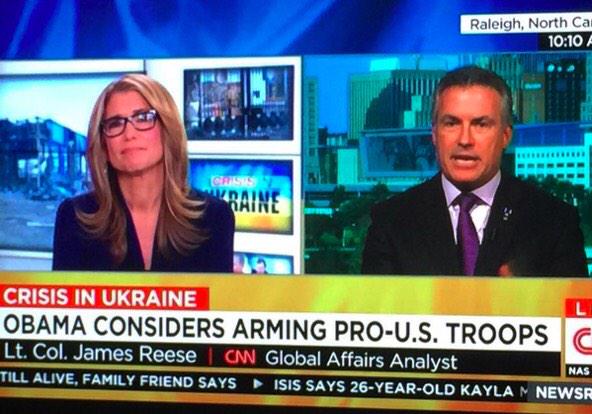 CNN says Obama considers arming pro-US troops..in Ukraine - Freudian slip?
