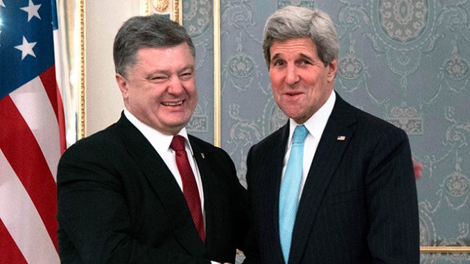 Kerry arrives in Kiev, as US ponders sending weapons to Ukraine