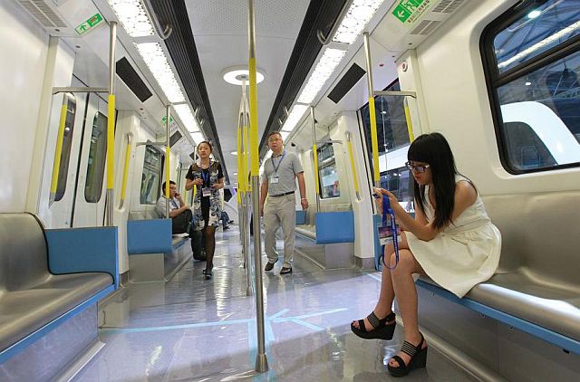 China's first driverless train