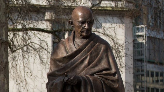 GANDHI IN PARLIAMENT SQUARE