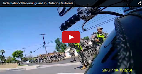 Armed Troops Patrolling Residential Streets