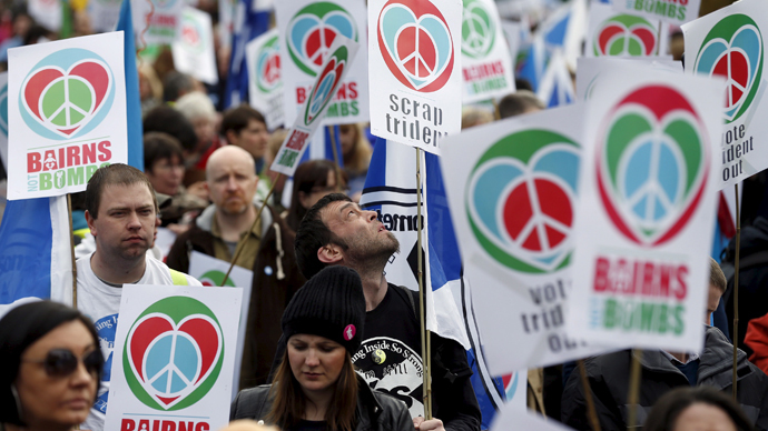 'Bairns Not Bombs' - Protesters In Glasgow Slam Trident Nuclear Program