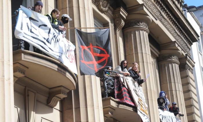 Police In Liverpool Accused Of Trying To Starve Activists Out Of Occupied Bank