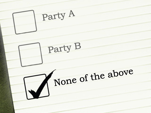 none of the above ballot