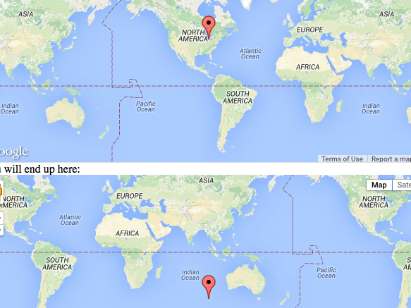 dig straight through Earth