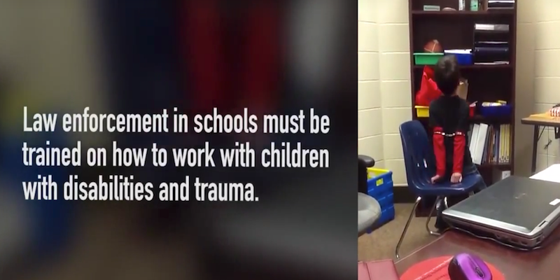 Disabled 3rd Graders Handcuffed