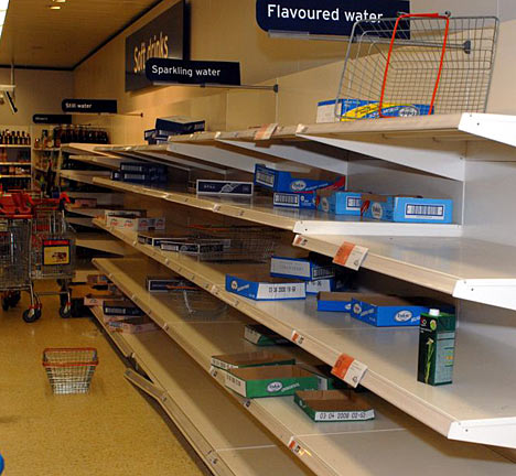 Britain urged to stockpile food and water ahead of worldwide financial collapse