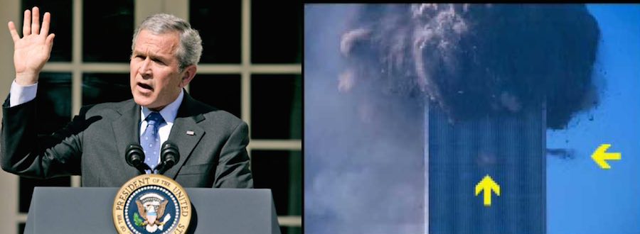 Bush slips up and admits that explosives were used in the World Trade center collapse during the 9/11 attacks