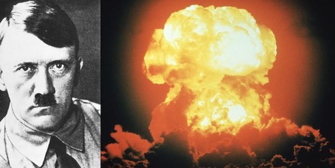 Hiter created an atomic bomb during world war 2