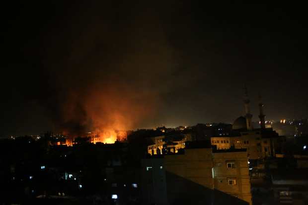 September 2015 - Israel have launched an airstrike on Gaza