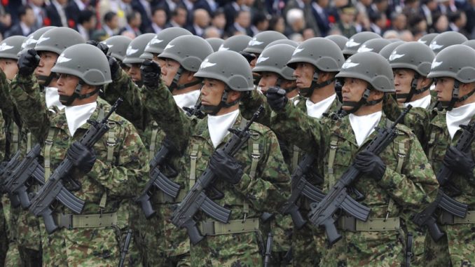 New law passed in Japan will allow Japanese troops to fight abroad for the first time since World War 2