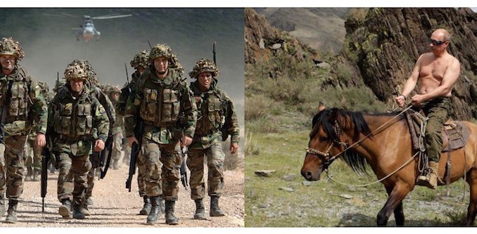 NATO and Russian President Putin in face-off with eachother as Nato send 4,000 troops to Russian border