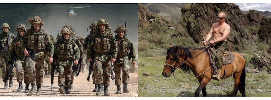 NATO and Russian President Putin in face-off with eachother as Nato send 4,000 troops to Russian border