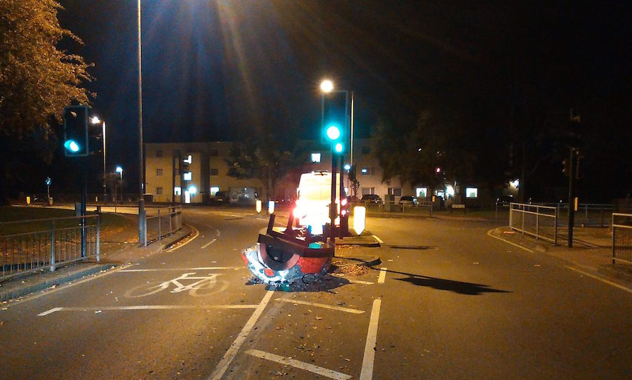 A 'UFO' has reportedly crashed in a West London street on Monday night