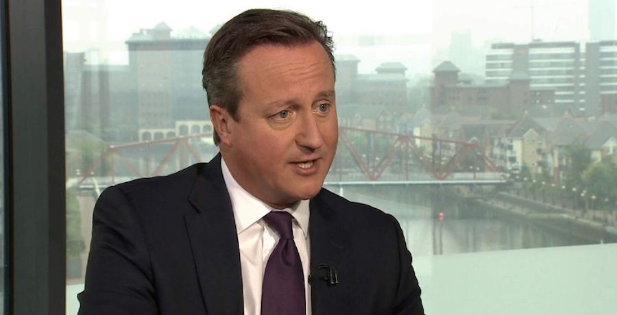 British PM David Cameron says he is prepared to "press the red [nuclear] button" if necessary