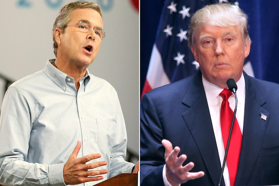 Jeb Bush tells crowd to vote for Donald Trump