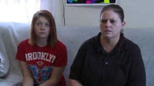 Karrie May and her daughter Aliya.