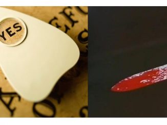 A woman has said a ghost slashed her face during a seance in Alexandra Palace, north London