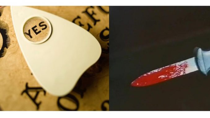 A woman has said a ghost slashed her face during a seance in Alexandra Palace, north London