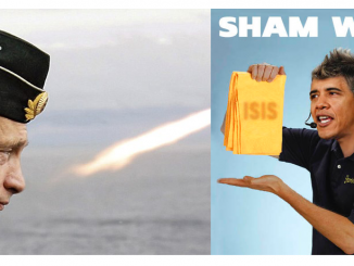 Russian President Vladimir Putin accuses the U.S. of creating and supporting terrorists in the Middle East