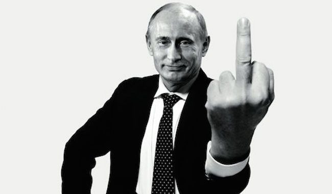 Vladimir Putin vows to catch ISIS, even if they're sitting on the toilet!