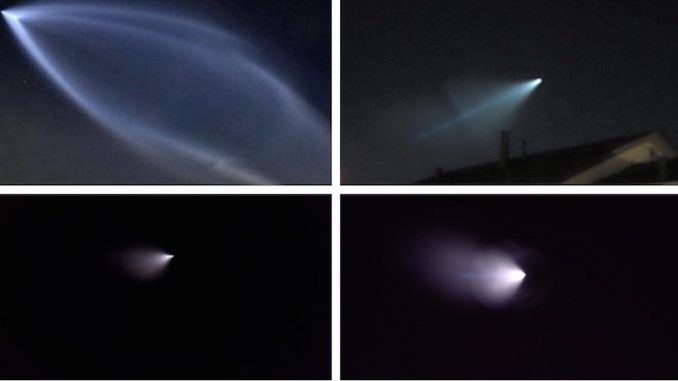 Is it a UFO or a missile? Strange objects light up the sky across California on Saturday night