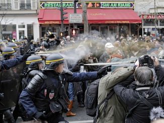Over 200 protestors detained at Paris climate change protest