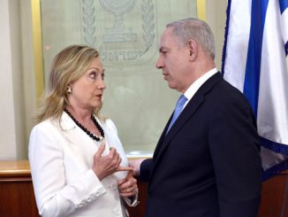 Hillary Clinton announces her undying love for Israeli Prime Minister Benjamin Netanyahu