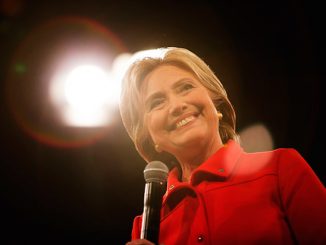 Hillary Clinton preaches love, love, love