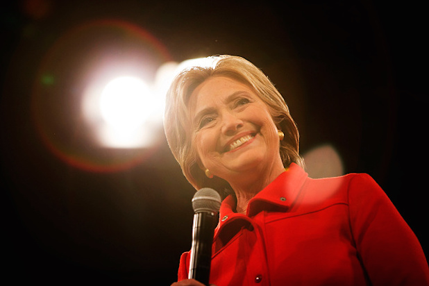 Hillary Clinton preaches love, love, love