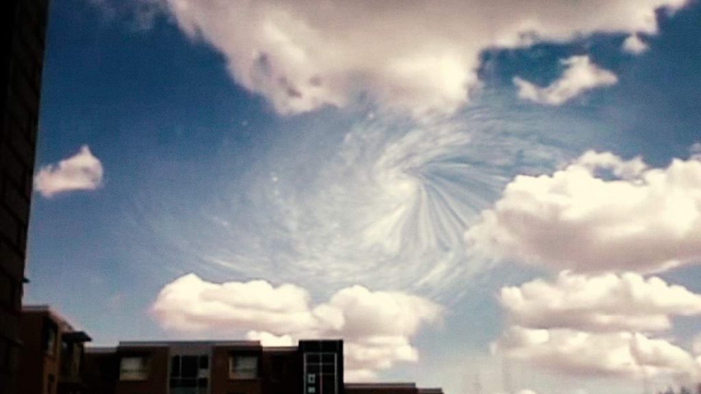 A UFO portal has been filmed above CERN in December 2015