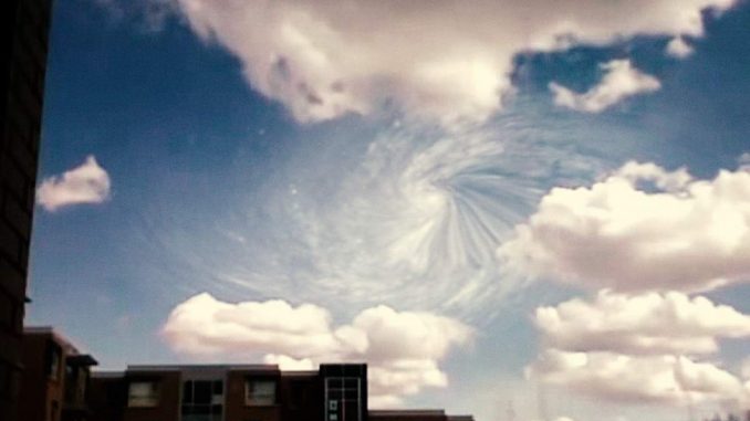 A UFO portal has been filmed above CERN in December 2015