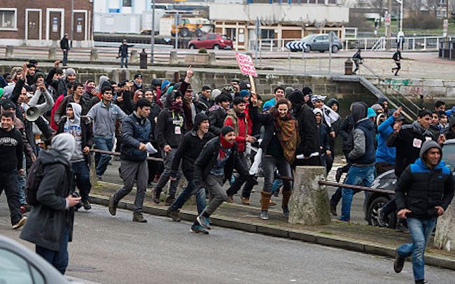 The port of Calais has been closed down