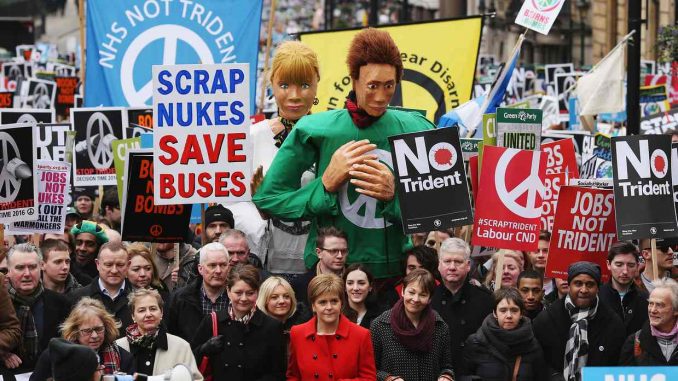 Tens Of Thousands Join UK's Largest Anti-Nuclear Demo In Decades