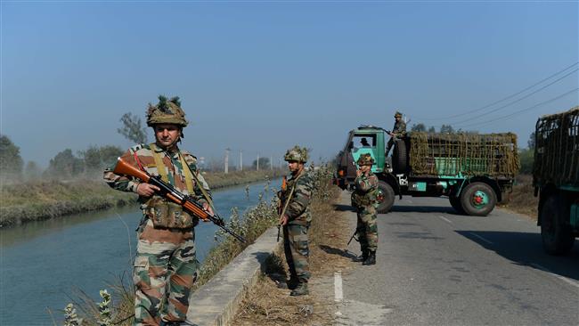 Indian security forces secure the Munak canal, which supplies water to New Delhi, in Haryana’s Sonipat district, February 22, 2016. (Photo by AFP)