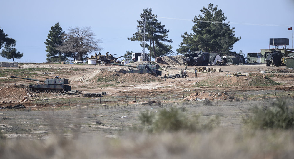 Russian TV Crew Films Turkish Military Build Up On Syrian Border