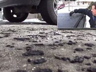 Weird black tar-like rain falls down in Michigan