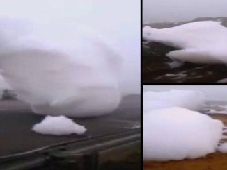 Clouds fall from the sky in Morocco