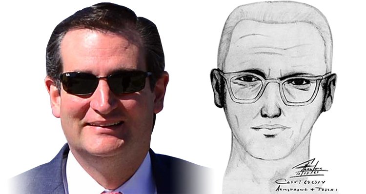 40% of the public think Ted Cruz is the Zodiac Killer