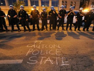 ghost cars - "caution police state"