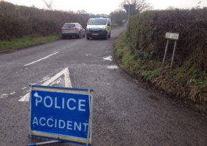 Police in Doe Lane, Old Buckenham 