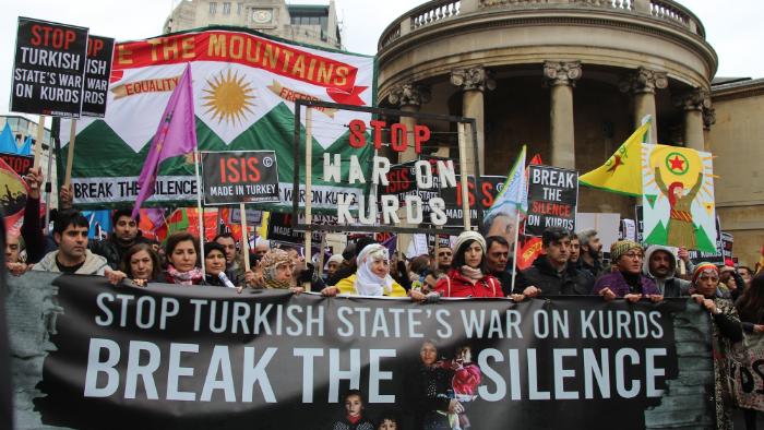 Thousands Protest In London Against Turkish War On Kurds